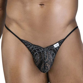 String en dentelle ELIDON Noir et paillettes de Candyman