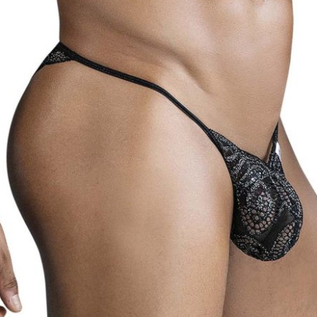 String en dentelle ELIDON Noir et paillettes de Candyman