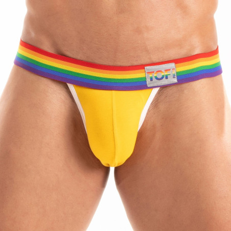Jockstrap jaune PRIDE JOCK de TOF Paris