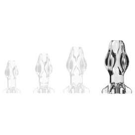 Plug Tunnel transparent STARASS XL de 12 x 7 cm