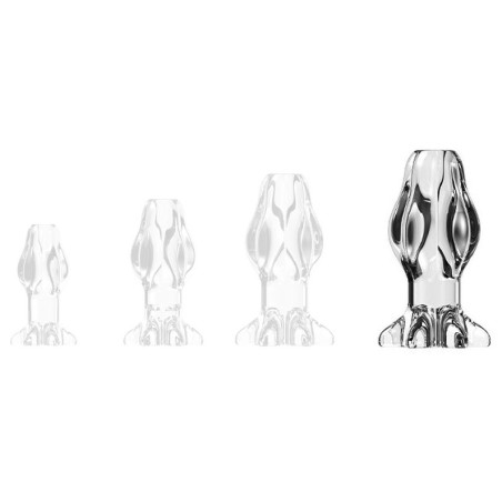 Plug Tunnel transparent STARASS XL de 12 x 7 cm