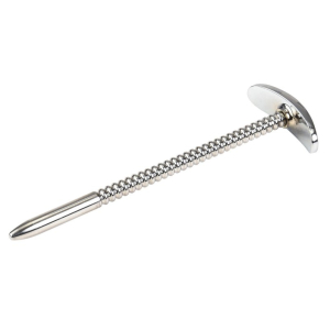 Tige d'urètre en métal DIAMUR 14.5 cm - Surface nervurée