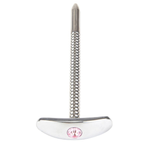 Tige d'urètre en métal DIAMUR 14.5 cm - Surface nervurée