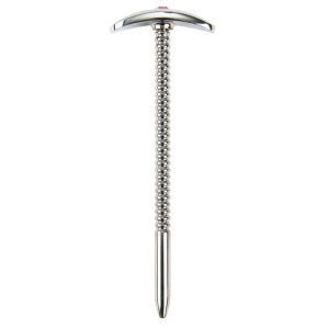 Tige d'urètre en métal DIAMUR 14.5 cm - Surface nervurée