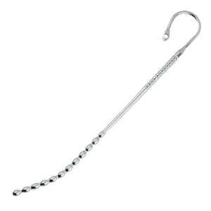 Tige d'urètre perlée CURBYD avec Courbure 24 cm