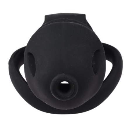 Cage de chasteté noire DOLPHIC S de 10 x 3.3 cm