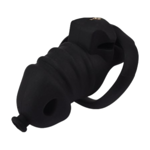 Cage de chasteté noire DOLPHIC S de 10 x 3.3 cm