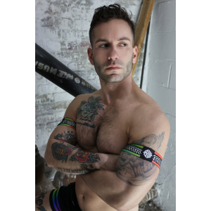 Brassards PURE PRIDE Breedwell Noir-Rainbow