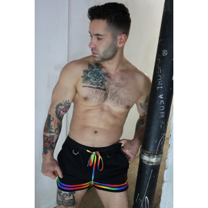 Short PURE PRIDE Breedwell Noir-Rainbow