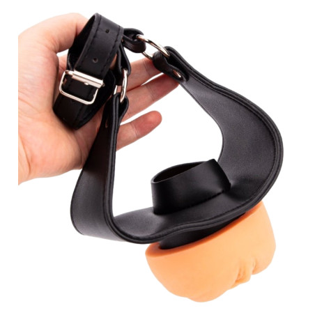 Bâillon avec Masturbateur entrée pussy PUSHITY 30mm
