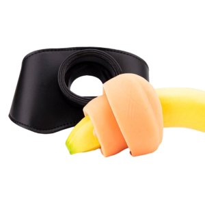 Bâillon avec Masturbateur entrée pussy PUSHITY 30mm