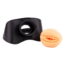 Bâillon avec Masturbateur entrée pussy PUSHITY 30mm 2