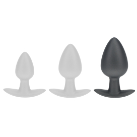 Plug en Silicone METALLY L 7.5 x 4cm Gris