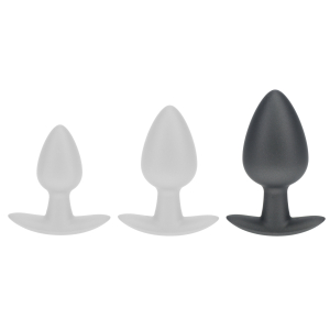 Plug en Silicone METALLY L 7.5 x 4cm Gris