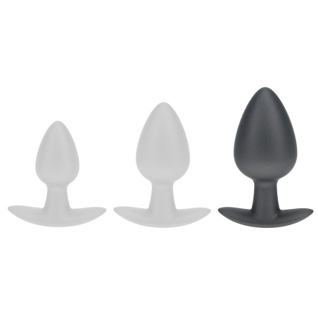 Plug en Silicone METALLY L 7.5 x 4cm Gris