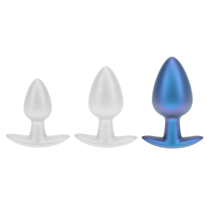 Plug en Silicone METALLY L 7.5 x 4cm Bleu