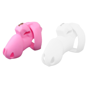 Cage de Chasteté Silicone FLEXTY S 9 x 3.5cm Rose