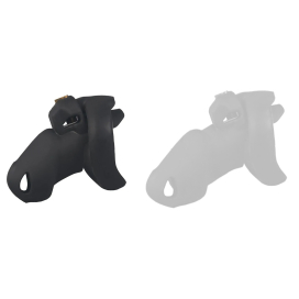 Cage de Chasteté Silicone FLEXTY S 9 x 3.5cm Noire