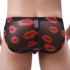 Slip Trompe KISS LIPS Noir 2