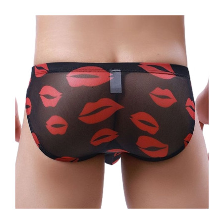 Slip Trompe KISS LIPS Noir
