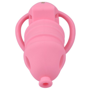 Cage de chasteté rose DOLPHIC S de 10 x 3.3 cm