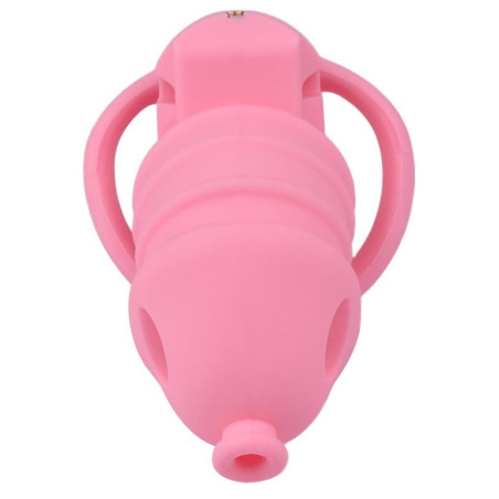 Cage de chasteté rose DOLPHIC S de 10 x 3.3 cm