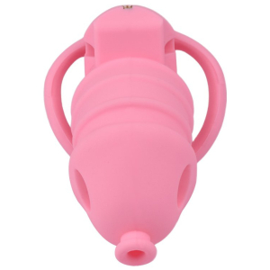 Cage de chasteté rose DOLPHIC M de 11 x 3.5 cm