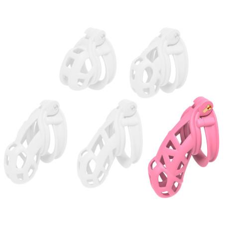 Cage de chasteté CONTRIK XXL Rose de 12 x 3.6 cm