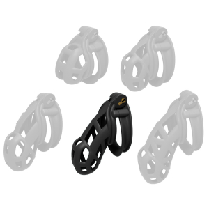 Cage de chasteté CONTRIK Noire XL 10.5 x 3.6cm