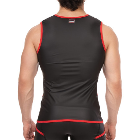 Veste sans manche ROBIN Noir-Rouge