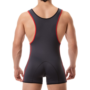 Combi Singlet ALLAN Anthracite-Rouge