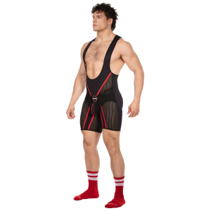 Body Backless KRISH Noir-Rouge