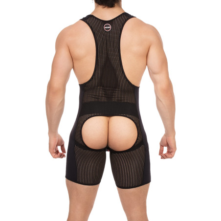Body Backless KRISH Noir-Rouge