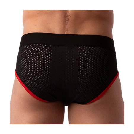 Slip SICILE Noir-Rouge