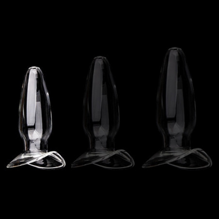 Plug en verre OPEN GLASS S de 9 x 3.5 cm
