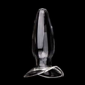 Plug en verre OPEN GLASS M de 10 x 4.5 cm
