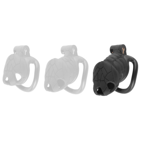 Cage de chasteté PYTHO L Noire de 8.5 x 3 cm