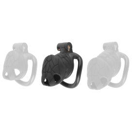 Cage de chasteté PYTHO M Noire de 7.5 x 3 cm