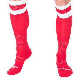 Chaussettes FOOTBALL SOCKS Rouge-Blanc