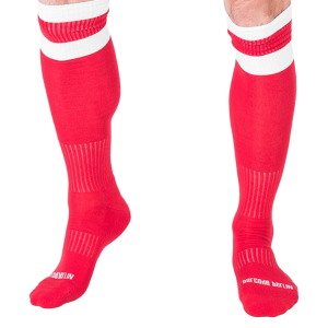 Chaussettes FOOTBALL SOCKS Rouge-Blanc