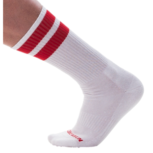 Chaussettes GYM SOCKS Blanc-Rouge
