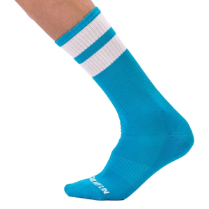 Chaussettes GYM SOCKS Bleu ciel-Blanc