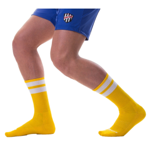 Chaussettes GYM SOCKS Jaune-Blanc