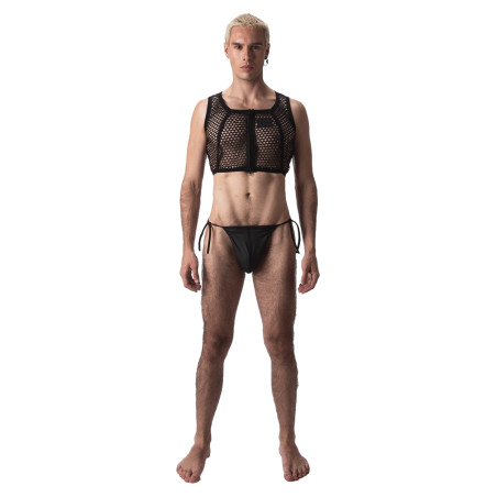 Crop Top Filet MANY Noir