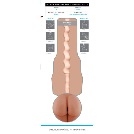 Masturbateur POWER BOTTOM BOY de Fleshjack