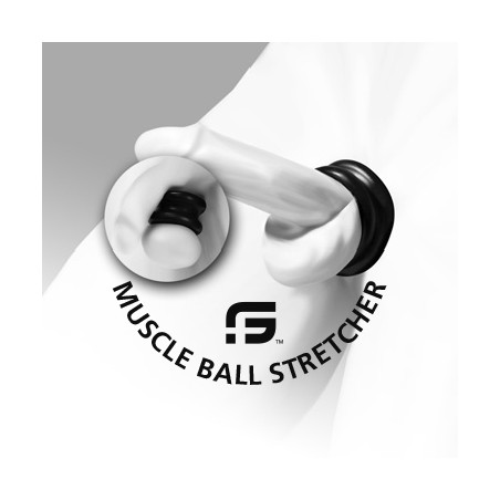 Ballstretcher MUSCLE BALL en Silicone Noir de Sport Fucker