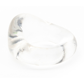 Gay cockring en silicone parfaitement idéal pour une érection tenue et maîtrisée: cock ring transparent