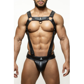Ensemble Harnais + Jockstrap ARMY BLUST Noir