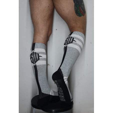 Chaussettes hautes RETRO REMIX Breedwell Grises