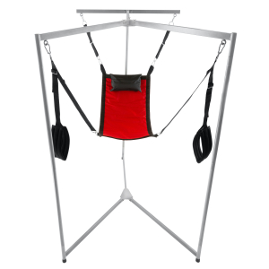Kit Sling Tissu Rectangle Rouge Armature Grise